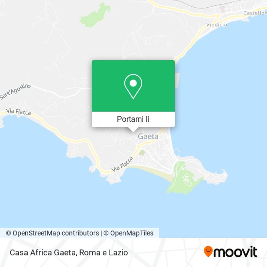 Mappa Casa Africa Gaeta