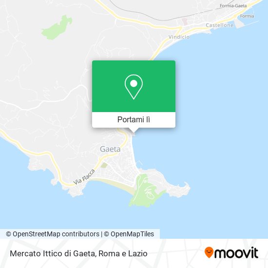 Mappa Mercato Ittico di Gaeta