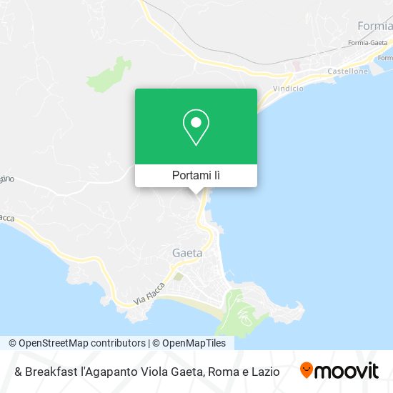 Mappa & Breakfast l'Agapanto Viola Gaeta