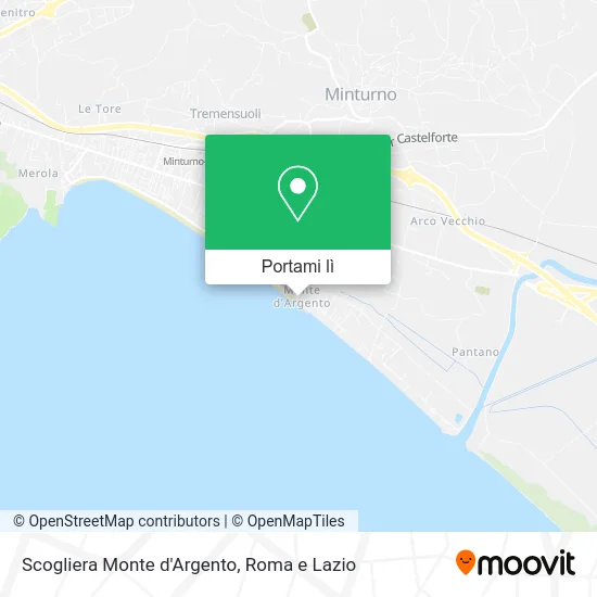 Mappa Scogliera Monte d'Argento