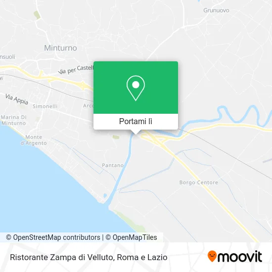 Mappa Ristorante Zampa di Velluto