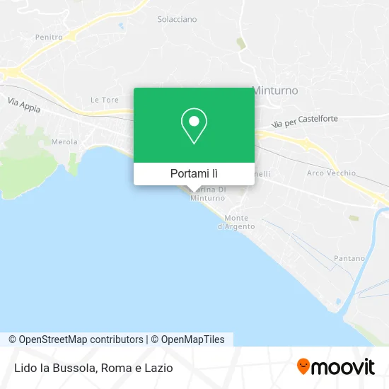 Mappa Lido la Bussola