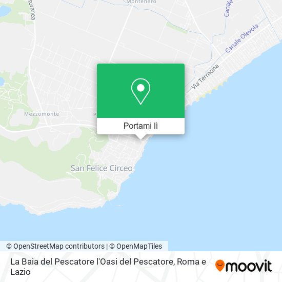 Mappa La Baia del Pescatore l'Oasi del Pescatore