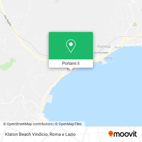 Mappa Klaton Beach Vindicio