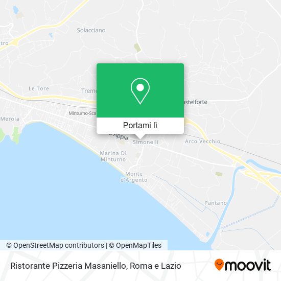 Mappa Ristorante Pizzeria Masaniello