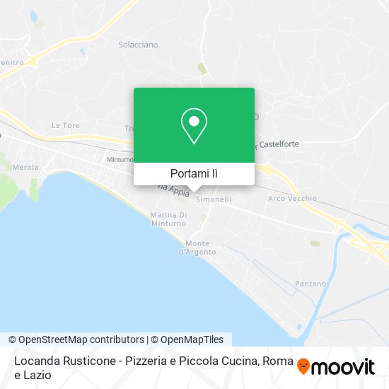 Mappa Locanda Rusticone - Pizzeria e Piccola Cucina