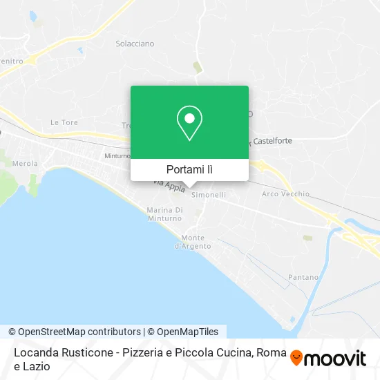 Mappa Locanda Rusticone - Pizzeria e Piccola Cucina