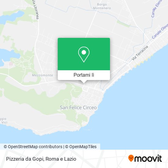 Mappa Pizzeria da Gopi