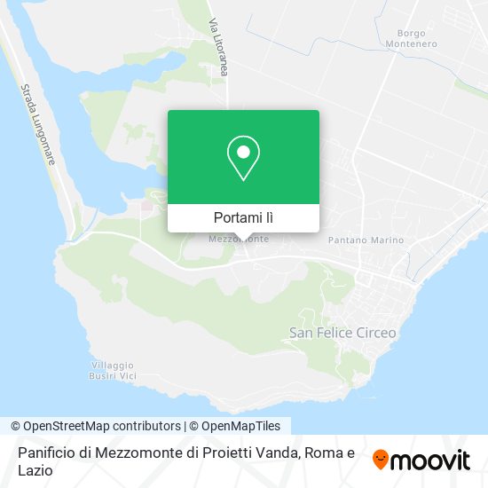 Mappa Panificio di Mezzomonte di Proietti Vanda