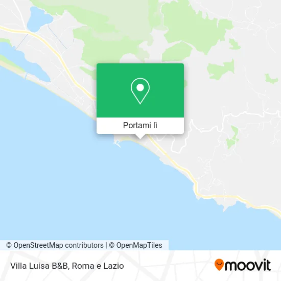 Mappa Villa Luisa B&B