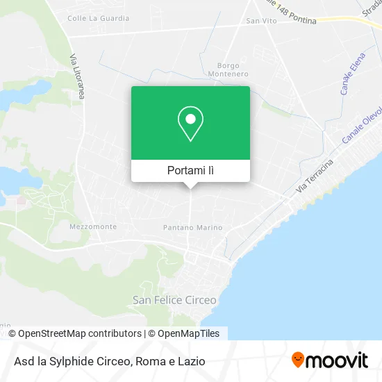 Mappa Asd la Sylphide Circeo