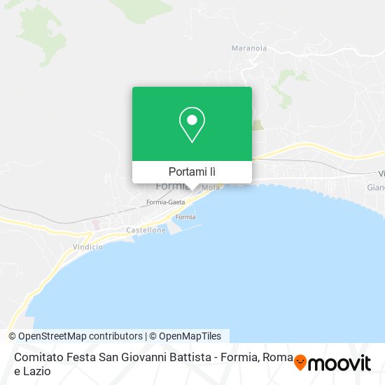 Mappa Comitato Festa San Giovanni Battista - Formia