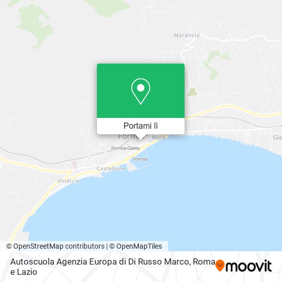 Mappa Autoscuola Agenzia Europa di Di Russo Marco