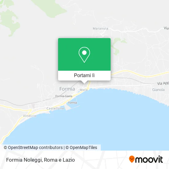Mappa Formia Noleggi