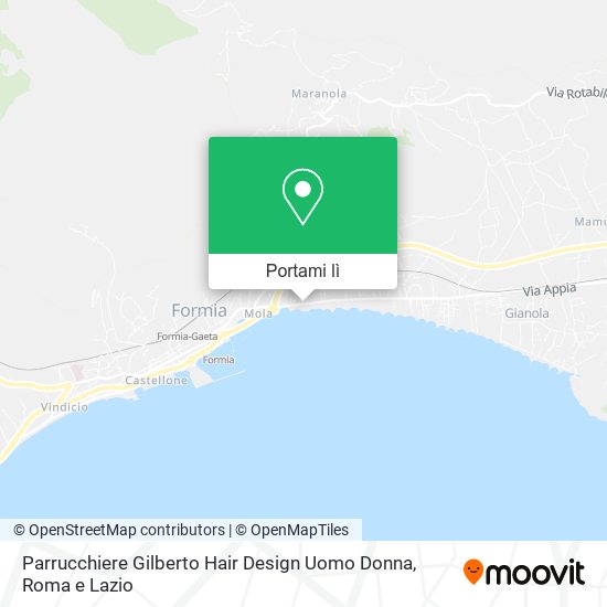 Mappa Parrucchiere Gilberto Hair Design Uomo Donna