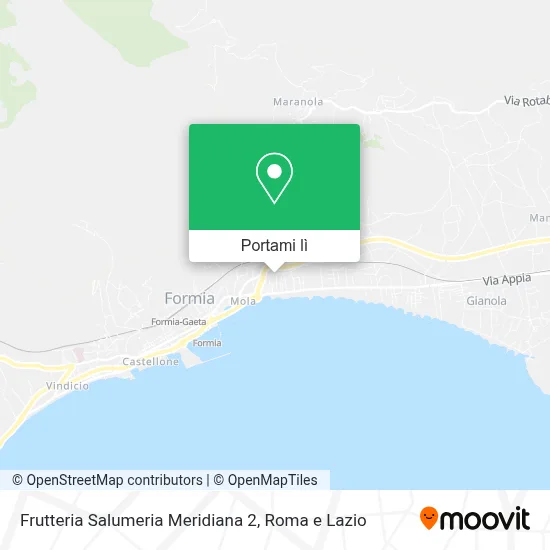 Mappa Frutteria Salumeria Meridiana 2