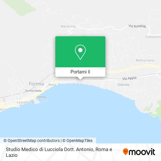 Mappa Studio Medico di Lucciola Dott. Antonio