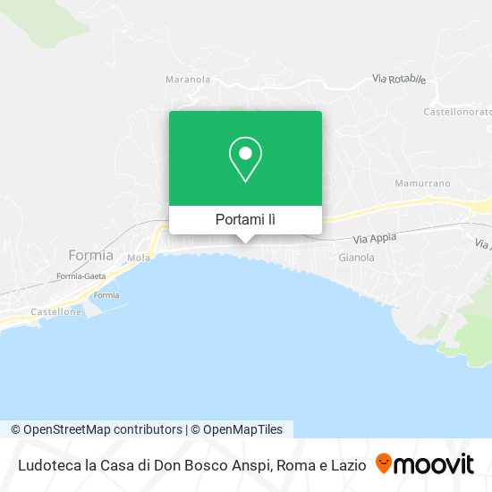 Mappa Ludoteca la Casa di Don Bosco Anspi