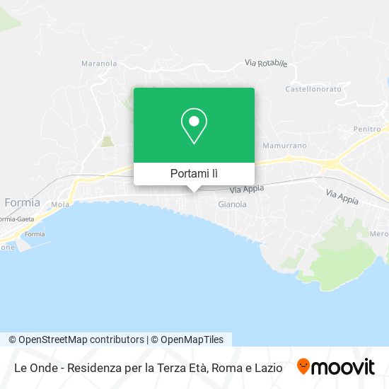 Mappa Le Onde - Residenza per la Terza Età