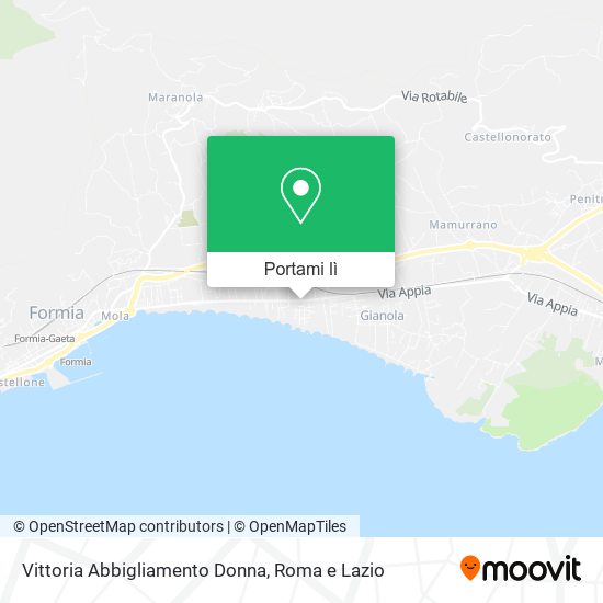 Mappa Vittoria Abbigliamento Donna