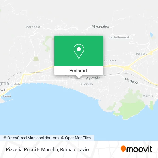 Mappa Pizzeria Pucci E Manella
