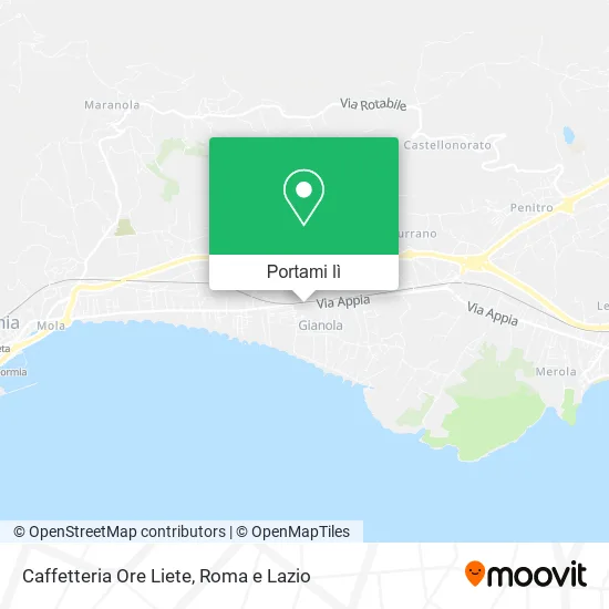 Mappa Caffetteria Ore Liete