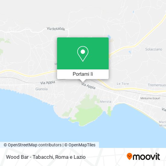 Mappa Wood Bar - Tabacchi