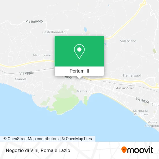 Mappa Negozio di Vini