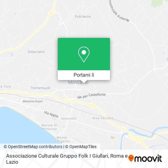 Mappa Associazione Culturale Gruppo Folk I Giullari