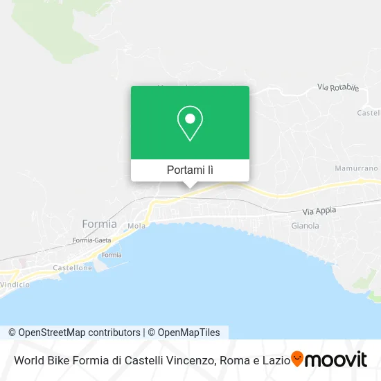 Mappa World Bike Formia di Castelli Vincenzo