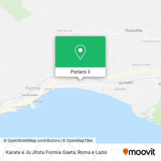 Mappa Karate e Ju Jitstu Formia Gaeta