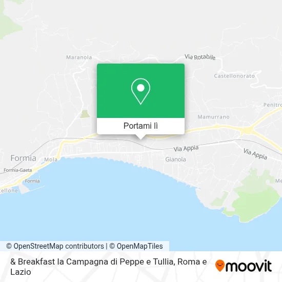 Mappa & Breakfast la Campagna di Peppe e Tullia