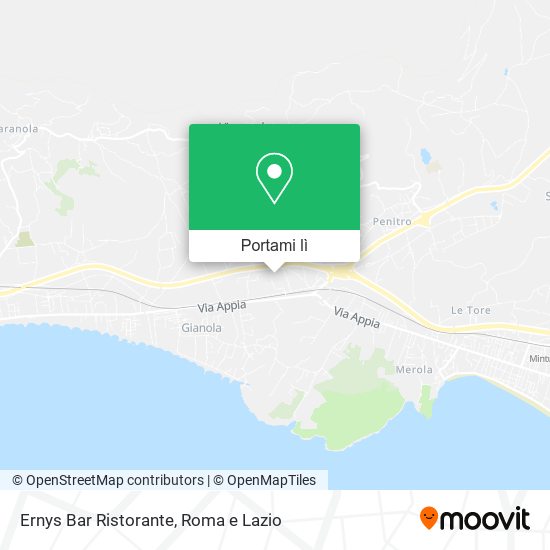 Mappa Ernys Bar Ristorante