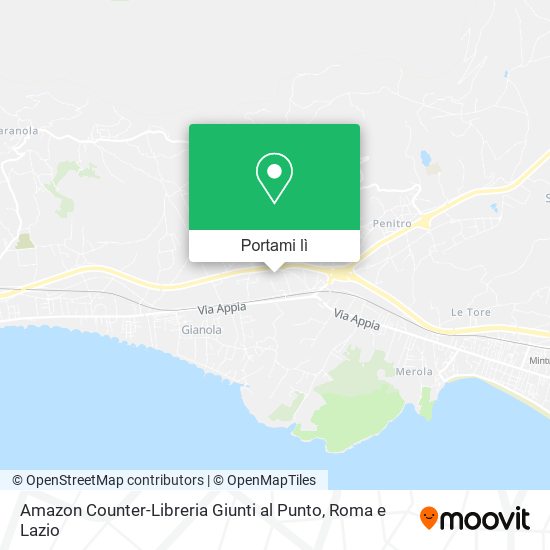 Mappa Amazon Counter-Libreria Giunti al Punto