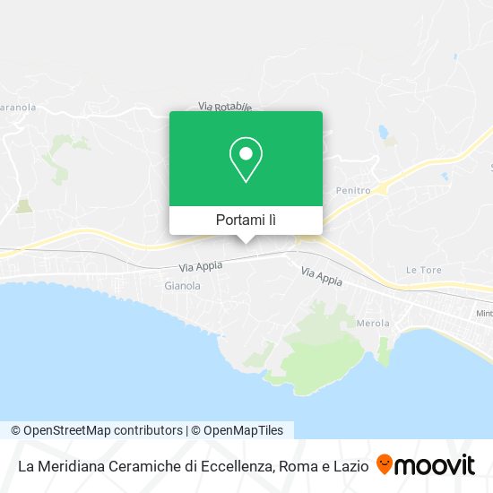 Mappa La Meridiana Ceramiche di Eccellenza