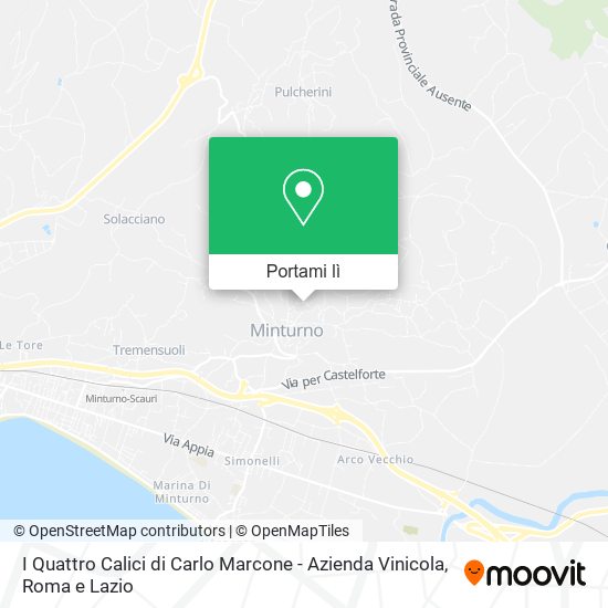 Mappa I Quattro Calici di Carlo Marcone - Azienda Vinicola