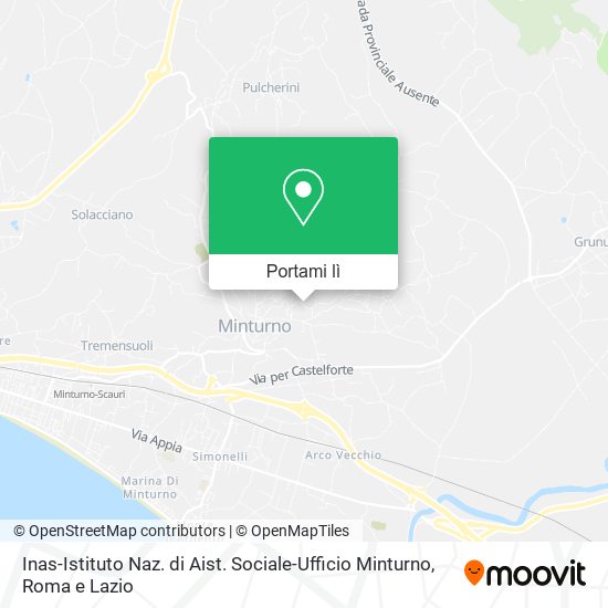 Mappa Inas-Istituto Naz. di Aist. Sociale-Ufficio Minturno