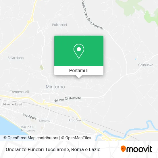 Mappa Onoranze Funebri Tucciarone