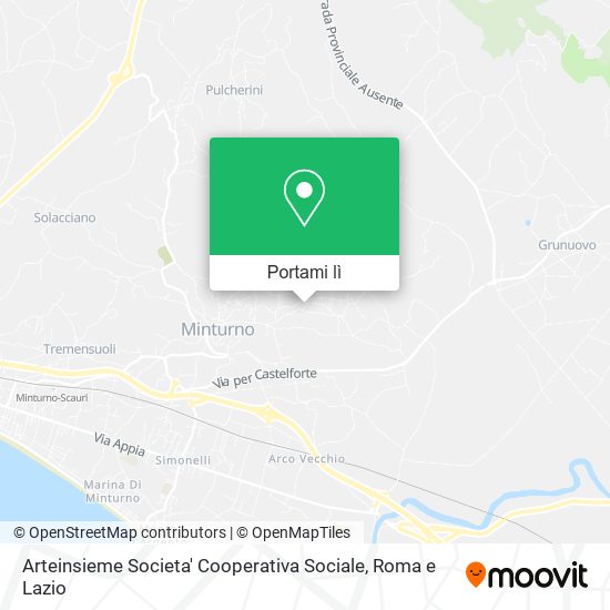 Mappa Arteinsieme Societa' Cooperativa Sociale