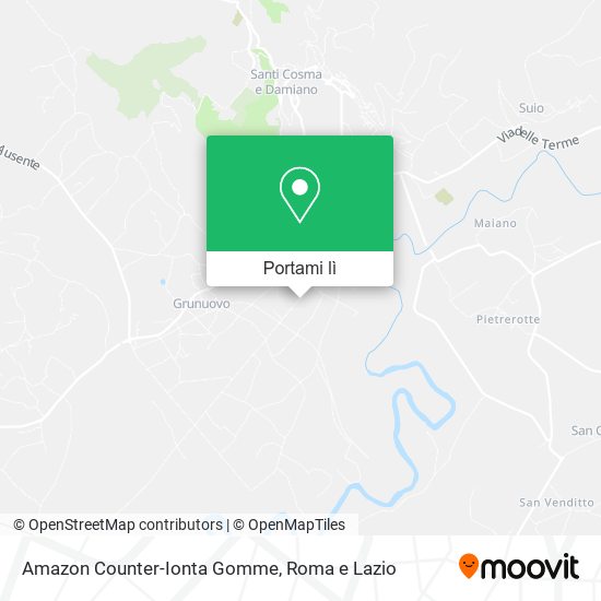 Mappa Amazon Counter-Ionta Gomme