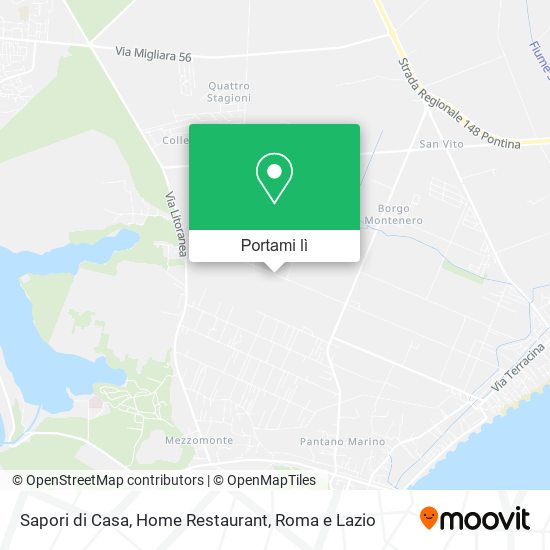 Mappa Sapori di Casa, Home Restaurant