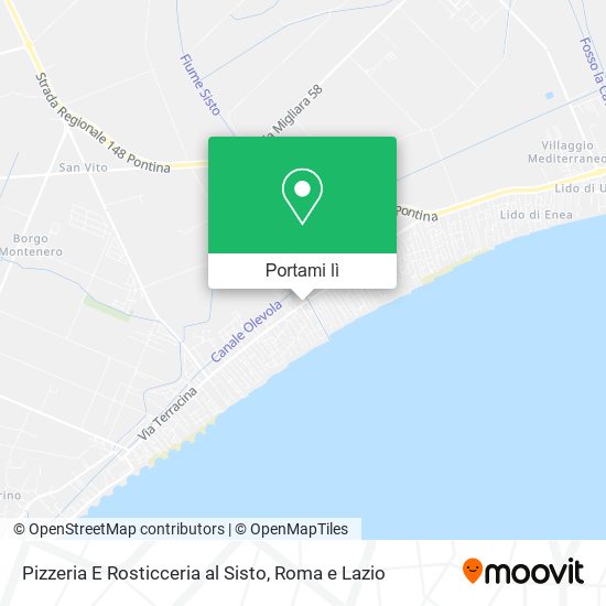 Mappa Pizzeria E Rosticceria al Sisto