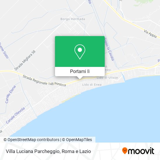 Mappa Villa Luciana Parcheggio