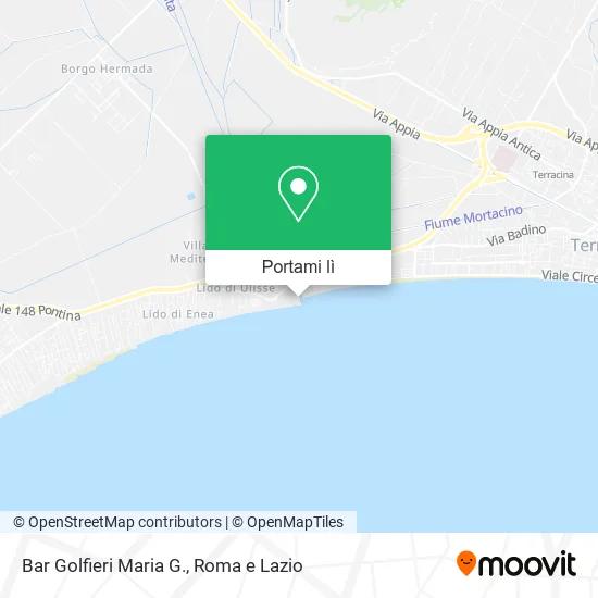 Mappa Bar Golfieri Maria G.