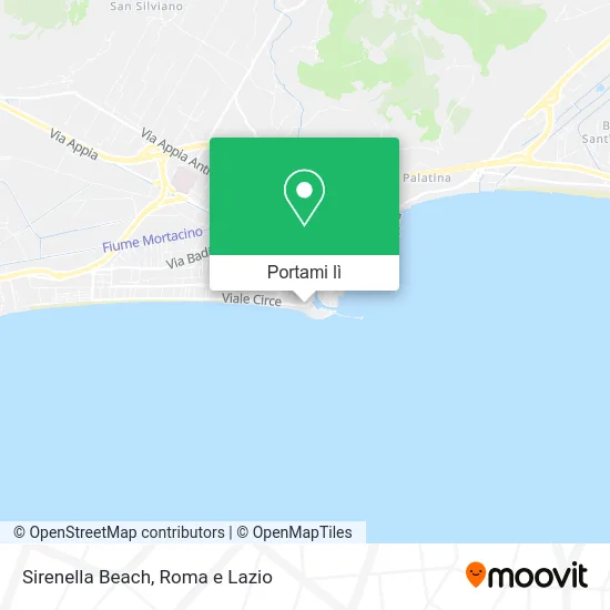 Mappa Sirenella Beach