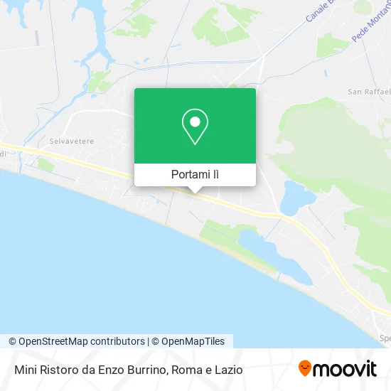 Mappa Mini Ristoro da Enzo Burrino