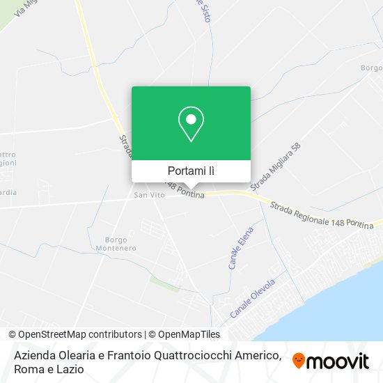 Mappa Azienda Olearia e Frantoio Quattrociocchi Americo