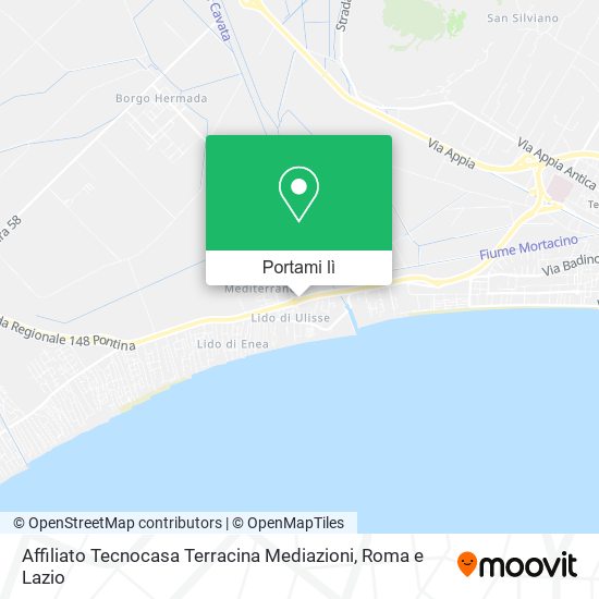 Mappa Affiliato Tecnocasa Terracina Mediazioni