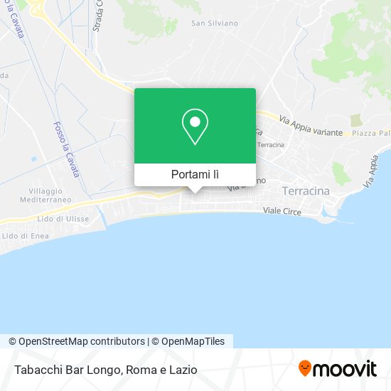 Mappa Tabacchi Bar Longo