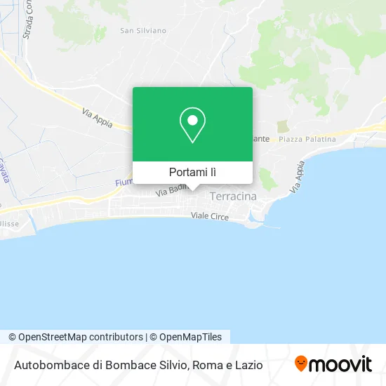 Mappa Autobombace di Bombace Silvio